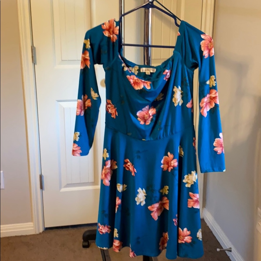 Off the shoulder mini dress